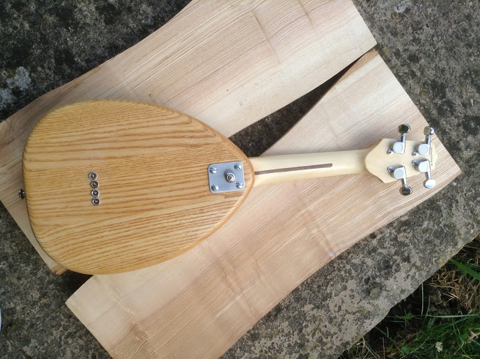 back of ash and maple uke